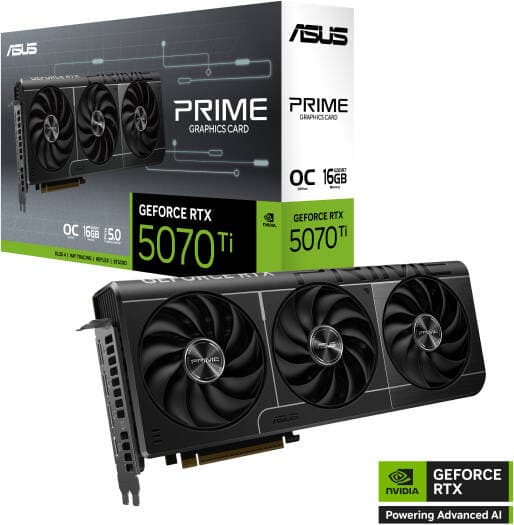 ASUS Prime GeForce RTX 5070 Ti OC Edition Graphics Card