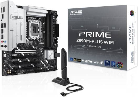 ASUS Prime -Plus Wi-Fi LGA 1851 Micro ATX Motherboard