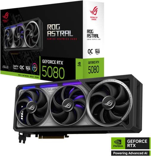 ASUS ROG Astral GeForce RTX 5080 OC Graphics Card