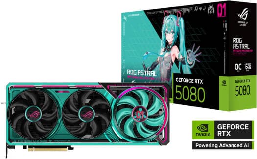 ASUS ROG Astral GeForce RTX 5080 OC Hatsune Miku Edition Graphics Card
