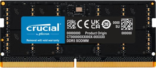 Crucial 32GB DDR5 5600MHz Laptop RAM SODIMM