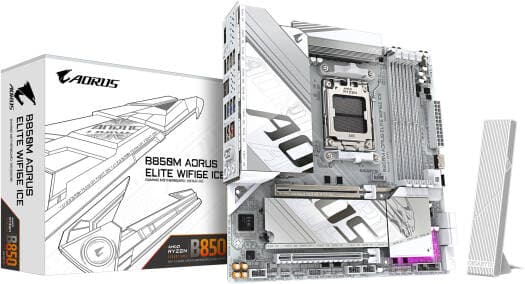 GIGABYTE Aorus Elite Ice AM5 Micro ATX Motherboard