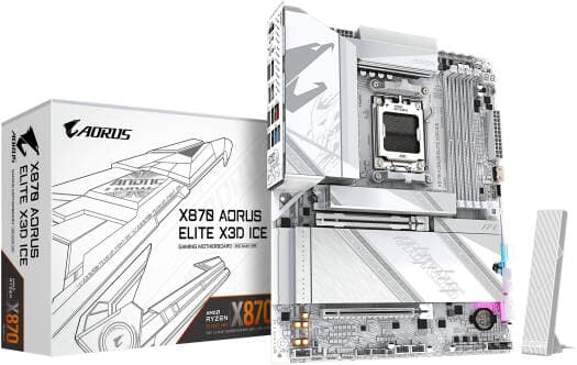 GIGABYTE AORUS ELITE X3D ICE AM5 ATX Motherboard