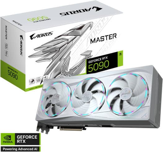 GIGABYTE AORUS GeForce RTX 5090 Master Ice Graphics Card
