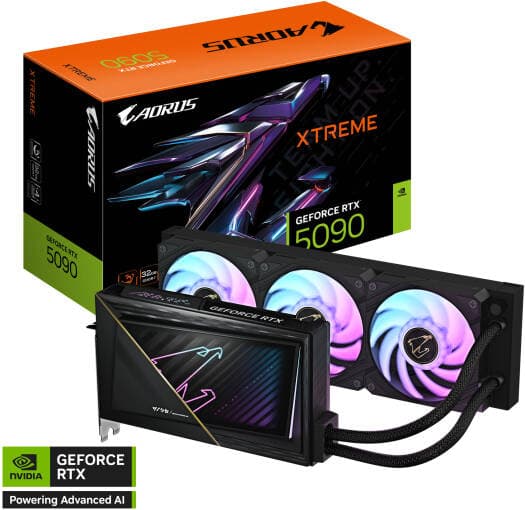 GIGABYTE AORUS GeForce RTX 5090 XTREME WATERFORCE Graphics Card