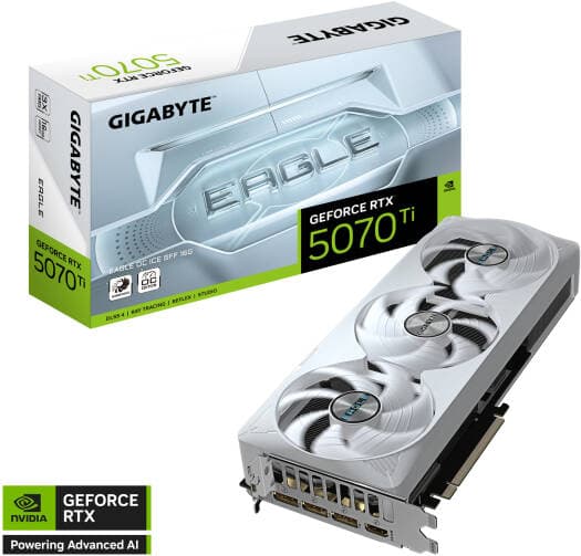 Gigabyte GeForce RTX 5070 Ti EAGLE OC ICE SFF Graphics Card