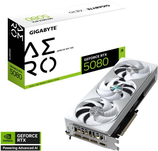 GIGABYTE GeForce RTX 5080 AERO OC SFF Graphics Card