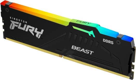 Kingston Fury Beast RGB 16GB DDR5 Desktop Memory
