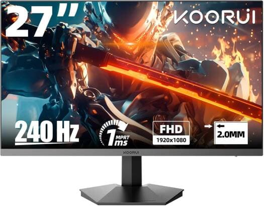 KOORUI 27" VA Gaming Monitor 240Hz 1ms