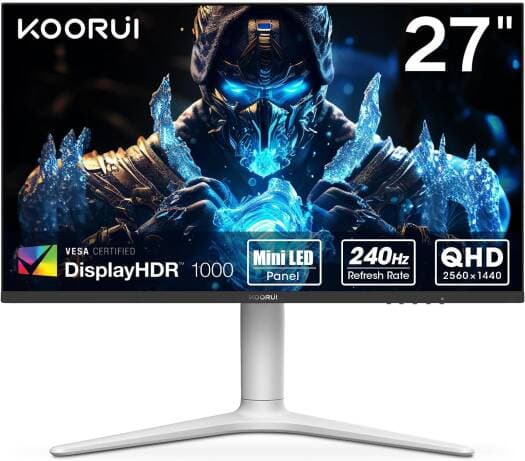 KOORUI 27" QHD Mini-LED VA Gaming Monitor 240Hz 1ms