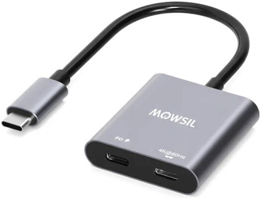 Mowsil Type C to Dual Type C Adapter | MOCDC