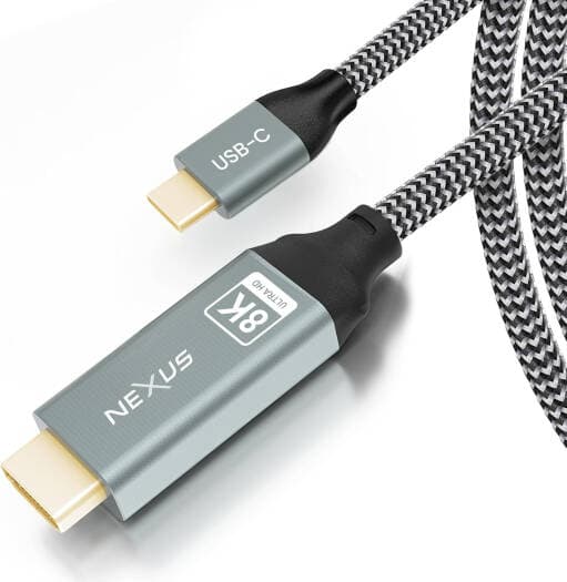Nexus USB-C to HDMI 8K Cable Braided Jacket 48Gbps Copper conductor