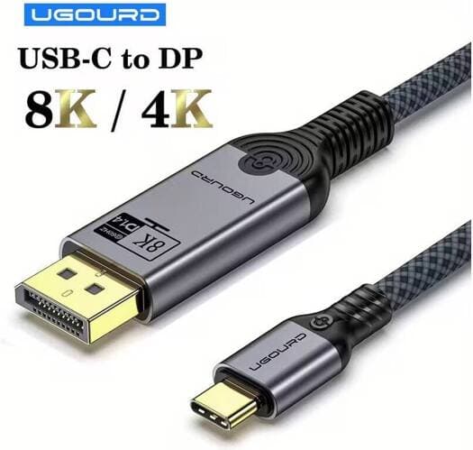 UGOURD USB C to DisplayPort 1.4 Cable