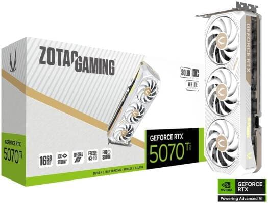ZOTAC GAMING GeForce RTX 5070 Ti SOLID CORE OC Graphics Card