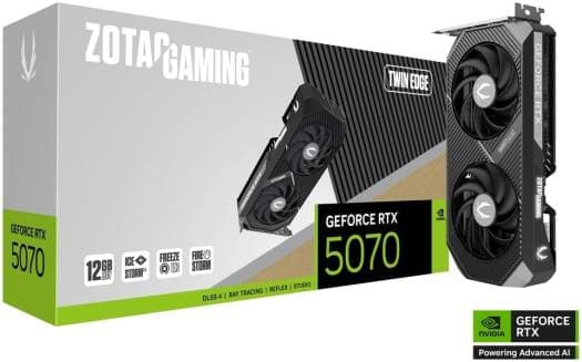 ZOTAC GAMING GeForce RTX 5070 Twin Edge Graphics Card