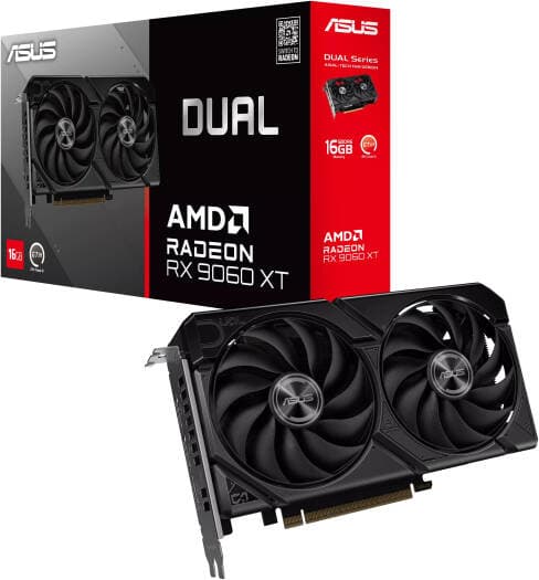 ASUS Dual Radeon RX 9060 XT Graphics Card