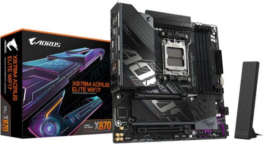GIGABYTE AORUS ELITE WIFI7 AM5 Micro ATX Motherboard