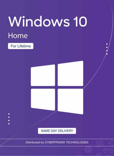 Microsoft Windows 10 Home (32 and 64 bit) for Lifetime | Digital License | COX
