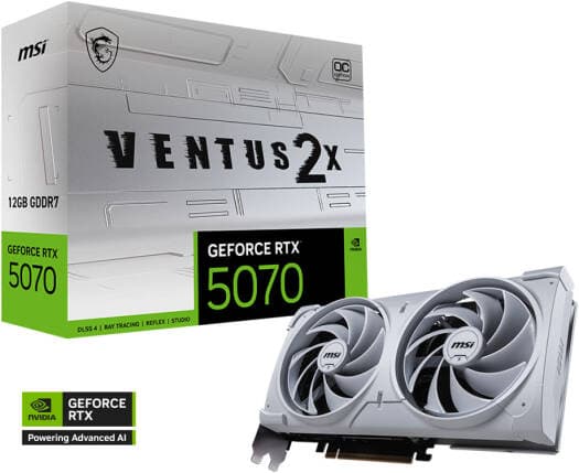 MSI GeForce RTX 5070 VENTUS 2X OC Edition Graphics Card