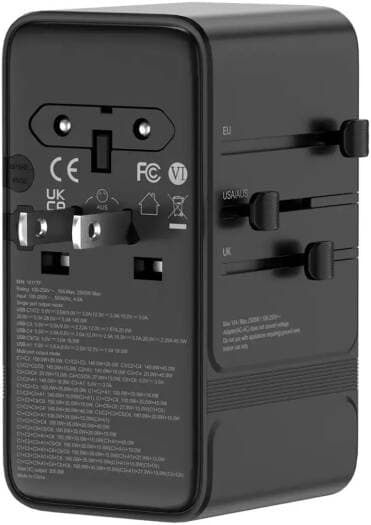 Powerology Spretrova GaN Multi Port Universal Adapter