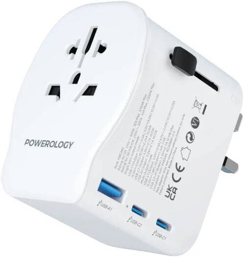 Powerology Universal 2300W Travel Adapter
