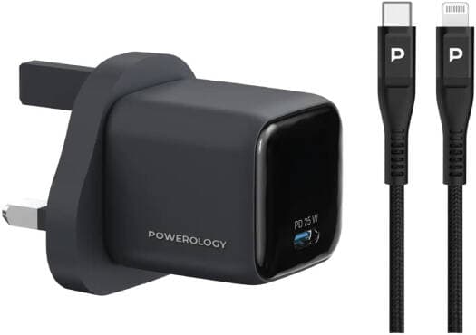 Powerology Volt X 25W Mini GaN Wall Charger